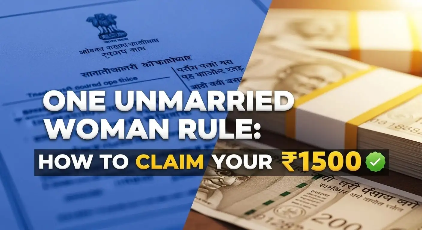 One Unmarried Woman Rule How to Claim Your ₹1500